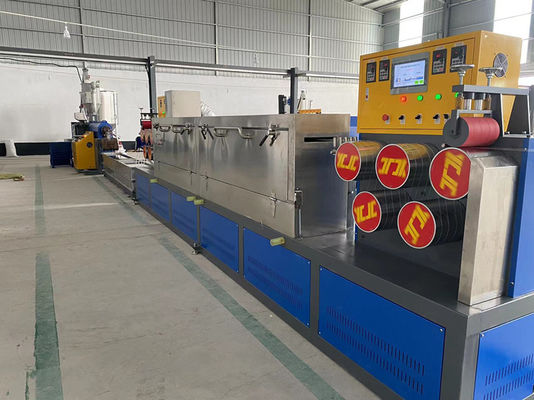 Equipamento de correia de embalagem de PP, linha de produção de extrusão de correia de PP personalizada, motor GUGAO 37KW, linha de produção de correia de PP