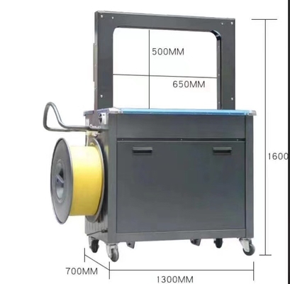 Máquina de correia automática Máquina de correia de mesa Máquina de correia de cartão Estrutura estável para fita de embalagem de PP