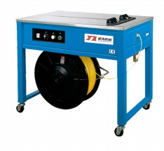 Máquina de correia automática Máquina de correia de mesa Máquina de correia de cartão Estrutura estável para fita de embalagem de PP