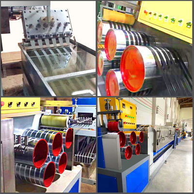 Máquina Personalizada de Fabricação de Fitas de PP de Parafuso Único de 5-19mm com Enrolador de Estação Dupla