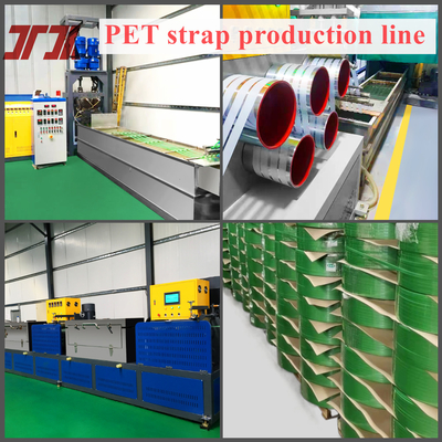 Eficiência Máquina de Fabricação de Faixas de PET Para Fabricação de Faixas de PET a partir de 100% de flocos de garrafa