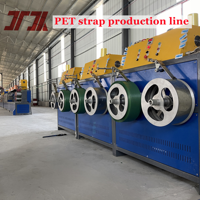 Eficiência Máquina de Fabricação de Faixas de PET Para Fabricação de Faixas de PET a partir de 100% de flocos de garrafa