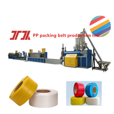 Máquina de Fabricação de Faixas de PP ajustável com Motor Siemens 5-19mm Faixa Modelo de Cor Personalizado:JTPP-90
