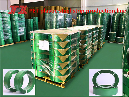 Faixa de aço de plástico PET, faixa de embalagem PET, força de tração 150-1000KG, rolo de fita de embalagem PET, largura da faixa:9-32mm