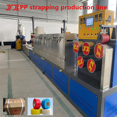 Fornecer máquina de extrusão de PP máquina de produção de fita de PP equipamento de linha de produção de PP para fita de 5-19mm de cor de PP