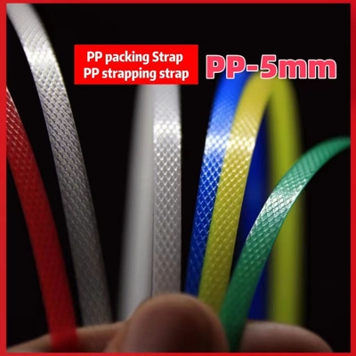 Faixa de embalagem de PP Faixa de plástico de PP Faixa de embalagem ecológica Largura: 5-19 mm Especificações 0,3-1,2 mm