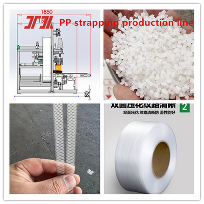 Linha de produção de extrusores de plástico PP com sistema de controlo PLC
