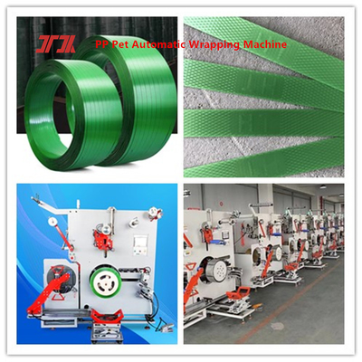 Extrusora de plástico PP PET máquina de enrolamento de correias máquina de enrolamento automática controle de servo motor