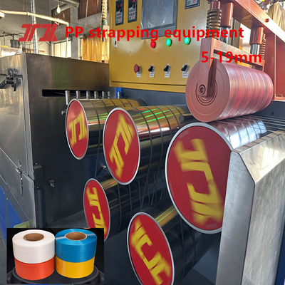 Máquinas de plástico Linha de produção de correias PP Máquina de fabricação de correias PP Sistema de controlo PLC