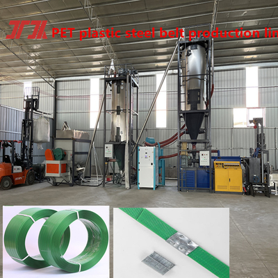 Fornecer equipamento de cinturão de aço PET de plástico inteligente de ponta PET extrusora com largura 9-32mm