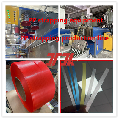 100% de material reciclado PP máquina de cinto de embalagem com sistema de controle PLC e enrolador automático