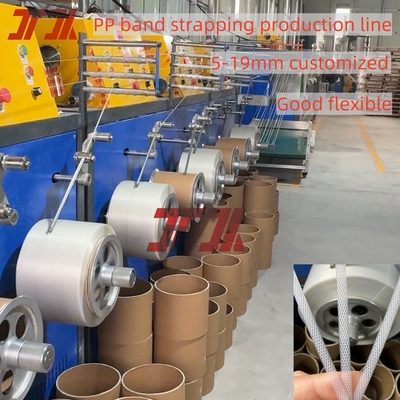 Máquina de fabricação de correias de correias de grânulos de PP com sistema de controle PLC 5-19mm