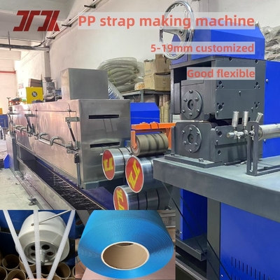 Máquina de extrusão de dupla saída de 5 mm de alta capacidade de PP Strapping com enrolador automático Economiza mão-de-obra 100-150 kg/h Custo