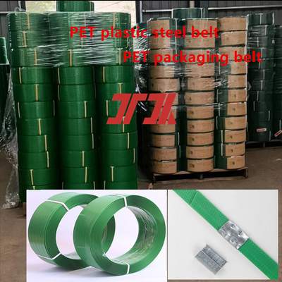 Equipamento de correia de plástico PET Linha de produção de correia de plástico PET de aço para produção de flocos de garrafa 100%