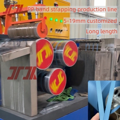 Máquina de Fabricação de Faixas Pp Single Double Screw Com Impressão 5-19mm Máquina de Envolvimento Automática Personalizada