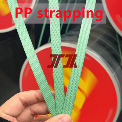 Linha de produção de cinturão de embalagem de PP de duplo parafuso de 5 mm personalizada com câmbio de tela sem parar e comprimento