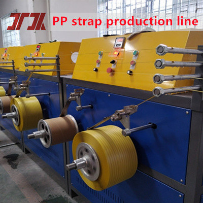 5-19mm Capacidade 230-260Kg/H Cintas de PP 4output Linha de produção com câmbio automático de tela sem parar