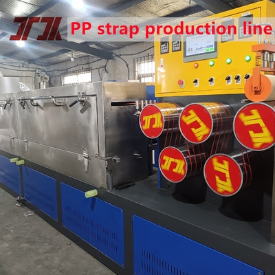 5-19mm Capacidade 230-260Kg/H Cintas de PP 4output Linha de produção com câmbio automático de tela sem parar