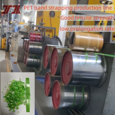 Máquina de fabricação de cintos de PET de parafuso único com molde de saída dupla e sistema de controle automático PLC