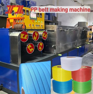 Máquina de fabricação de tiras de PP de 5-19 mm personalizadas com sistema de controlo PLC e enrolador automático