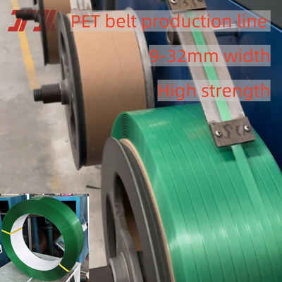 9-32mm Máquina de Fabricação de Faixas de PET personalizada Utilize material reciclado com enrolador semi-automático