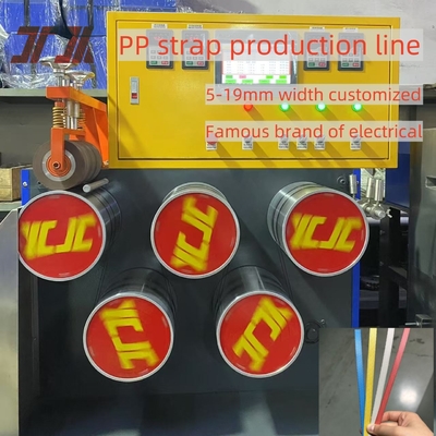 Máquina de Fabricação de Faixas Pp Single Double Screw Com Impressão 5-19mm Máquina de Envolvimento Automática Personalizada