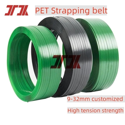 9-32 mm Faixa de embalagem de paletes de poliéster PET personalizada Utilização para embalagem de carga pesada OEM / ODM