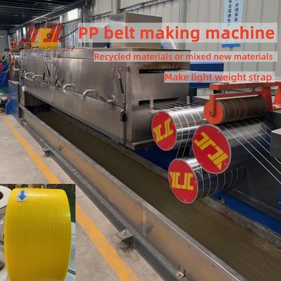 Máquina de Fazer Fita de Embalagem PP com Motor GUGAO, com Sistema de Memória PLC e Relevo Claro
