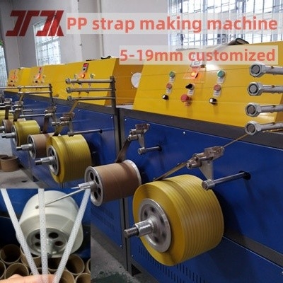 260kg/H Capacidade Plástico Automático PP Embalagem Faixa Faixa Fabricação Fazer Linha de Produção Com Sistema de Controle PLC