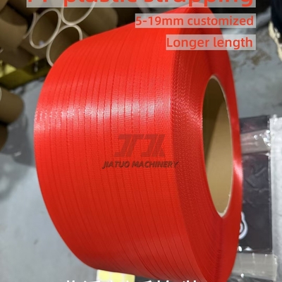 Manual / Máquina automática Use Pp Strap Band Polypropylene plástico Strapping Rolls 5-19mm Largura personalizada
