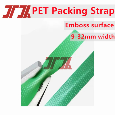Fabrica por atacado 9-25mm verde PET plástico correia PET plástico correia de aço com Aplicável a máquina de correia elétrica