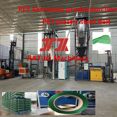 Equipamento de produção de cintos de aço de plástico PET de parafuso único de 9-32 mm Linha de produção de cintos de correia de PET Cintura de embalagem PET com trocador de tela de fibra química