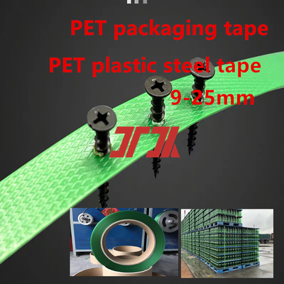 Materiais de Embalagem 9-25mm PET Plástico Aço Cinta PET Palete Cinta PET Aço Cinta para Máquina de Cintar Pneumática Máquina de Cintar Manual