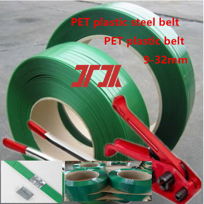 Materiais de Embalagem 9-25mm PET Plástico Aço Cinta PET Palete Cinta PET Aço Cinta para Máquina de Cintar Pneumática Máquina de Cintar Manual
