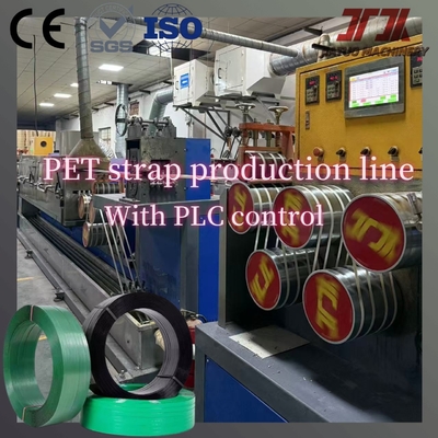 Máquinas de embalagem Linha de produção de correio de aço de plástico PET de 9-25 mm Equipamento de correio de PET com 100% de material triturado de PET e flocos de garrafa