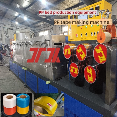 Equipamento de embalagem de plástico de PP Linha de produção de fita de embalagem de PP com largura de 5-19 mm