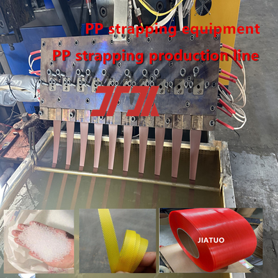 Máquina de fabricação de fita de arquear PP Parafuso único PP PET linha de produção automática de fita de arquear Equipamento de embalagem