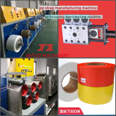 Máquina de fabricação de cintos de PP de alta velocidade, máquina de fabricação de cintos de PP de produção eficiente, embalagem automática, 10 kg/rolo