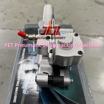 Máquina pneumática de cintagem manual para cintas de PP e PET, usada em caixas, paletes e cargas pesadas