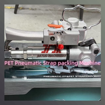 Máquina pneumática de cintagem manual para cintas de PP e PET, usada em caixas, paletes e cargas pesadas