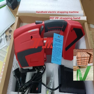 Máquina de arquear elétrica portátil Ferramenta automática de arquear e tensionar para fitas de PP e PET