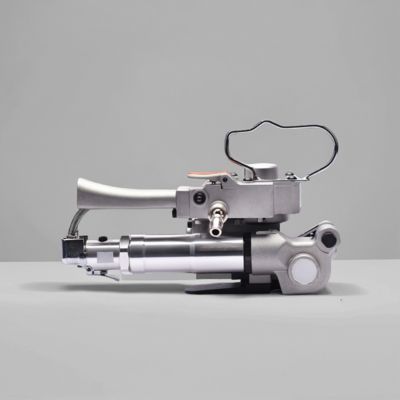 Máquina de cintagem pneumática portátil sem fivela para PET PP para paletes, caixas grandes e madeira