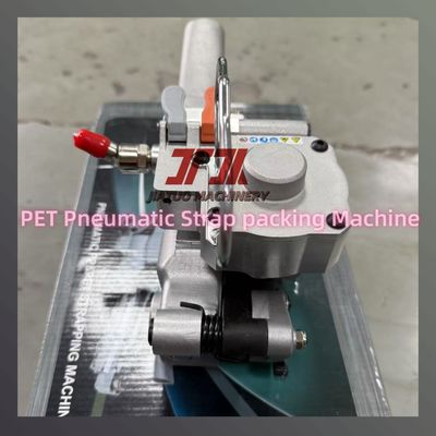 Máquina de cintar pneumática de alta velocidade, máquina de cintar automática de PP PET para colagem a quente