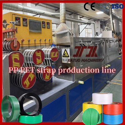 Linha de produção automática de fita de arquear PP de 350 kg/h com filtro de tela contínuo