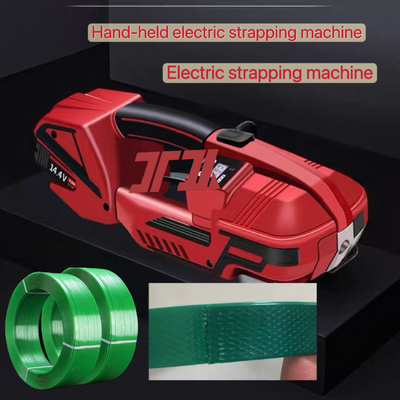 Máquina de arquear elétrica portátil Ferramenta automática de arquear e tensionar para fitas de PP e PET