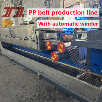Linha de extrusão automática de tiras de PP com material de parafuso de 125 mm 350-380 kg/h