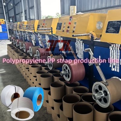 Linha de Produção de Fita PP com Capacidade de 380KG/H com Controle PLC e Trocador Sem Parar