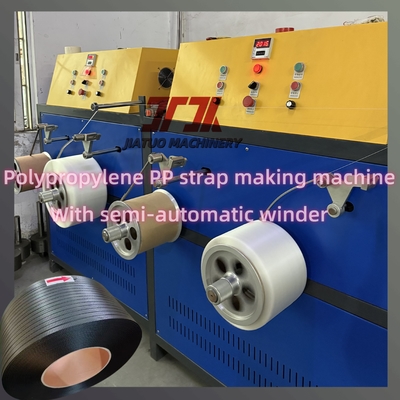 Linha de Produção de Fita PP com Capacidade de 380KG/H com Controle PLC e Trocador Sem Parar