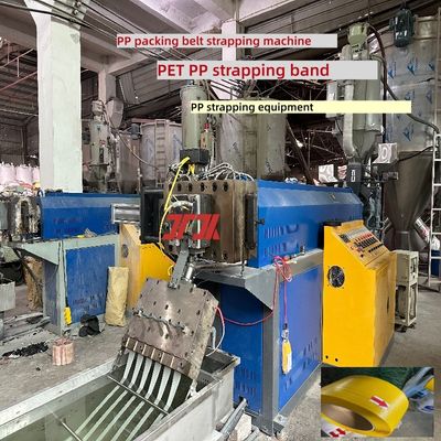 Linha de extrusão de tiras de PP Máquina de fabricação de tiras de plástico com controle PLC