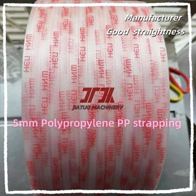 5mm Grade Machine Strap Packing PP Strapping com boa retidão e cores personalizadas